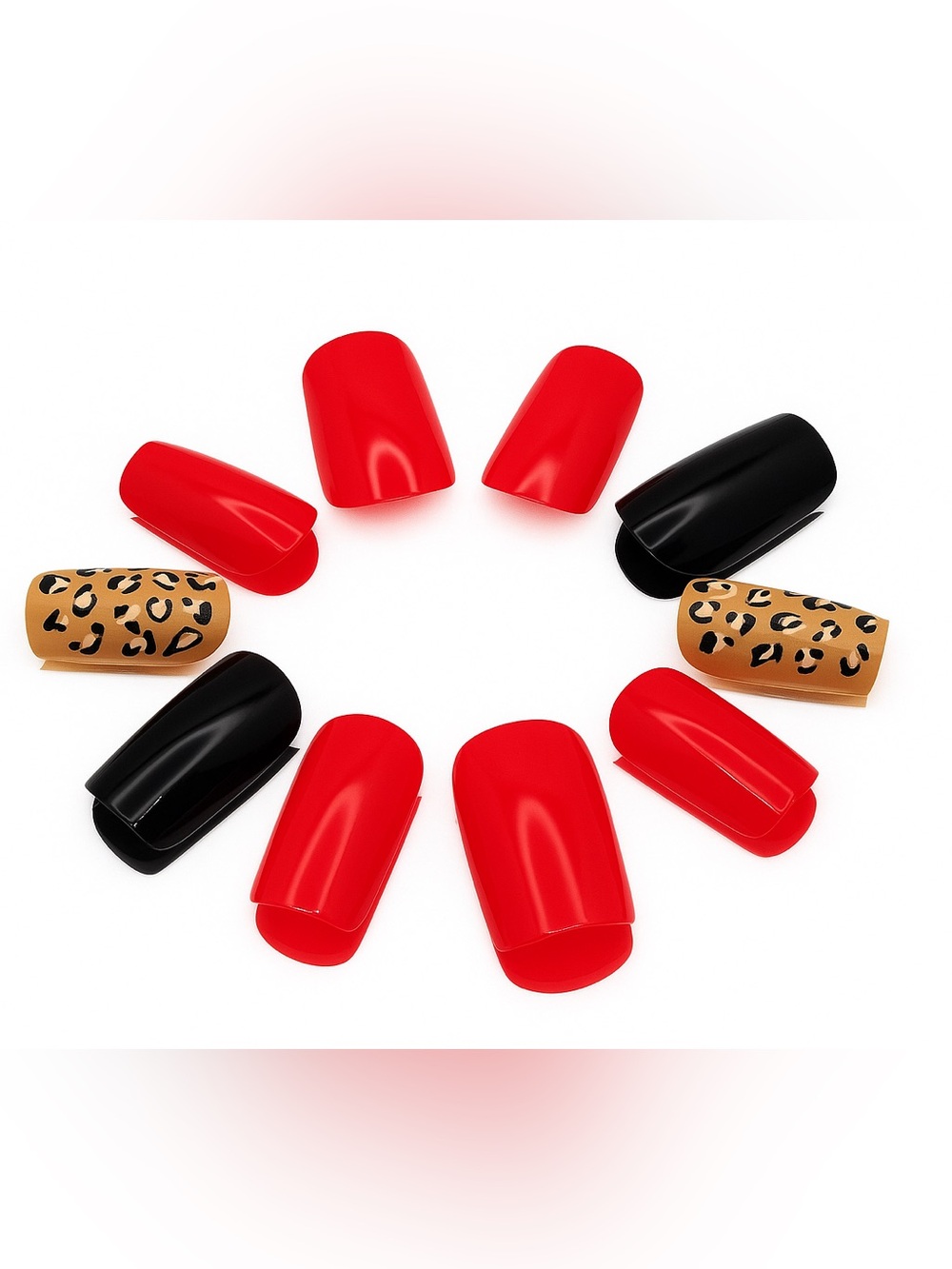 Red Velvet Prowl: Press-On Nails